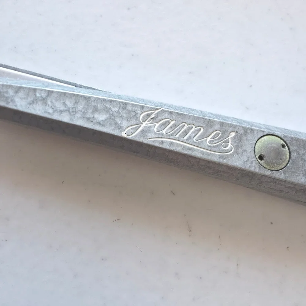 Vintage James Pinking Shears by Griffon Made in‎ USA with Original Box Silver